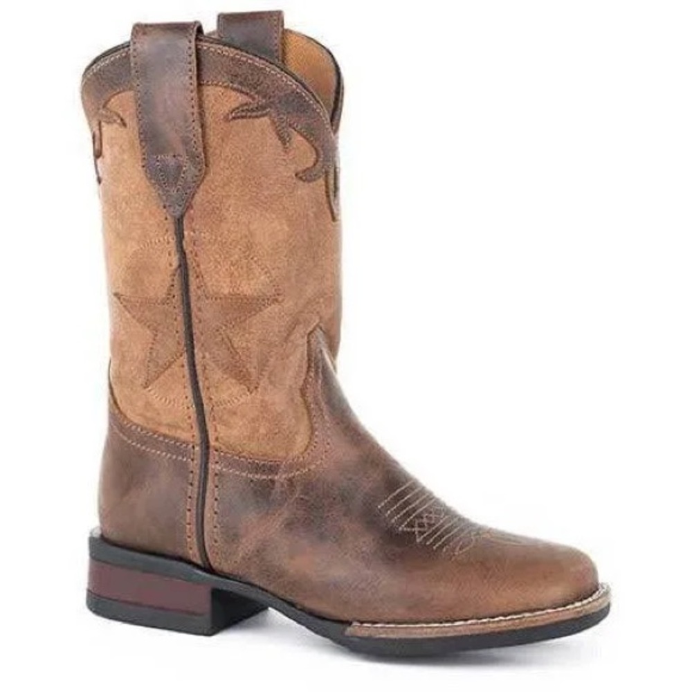 Kids Roper Monterey Star Cowboy Boots